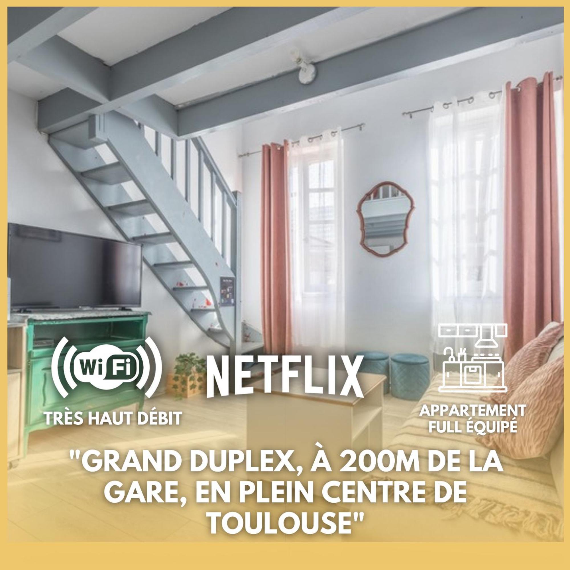 Grand Duplex Centre - Gare Apartamento Toulouse Exterior foto
